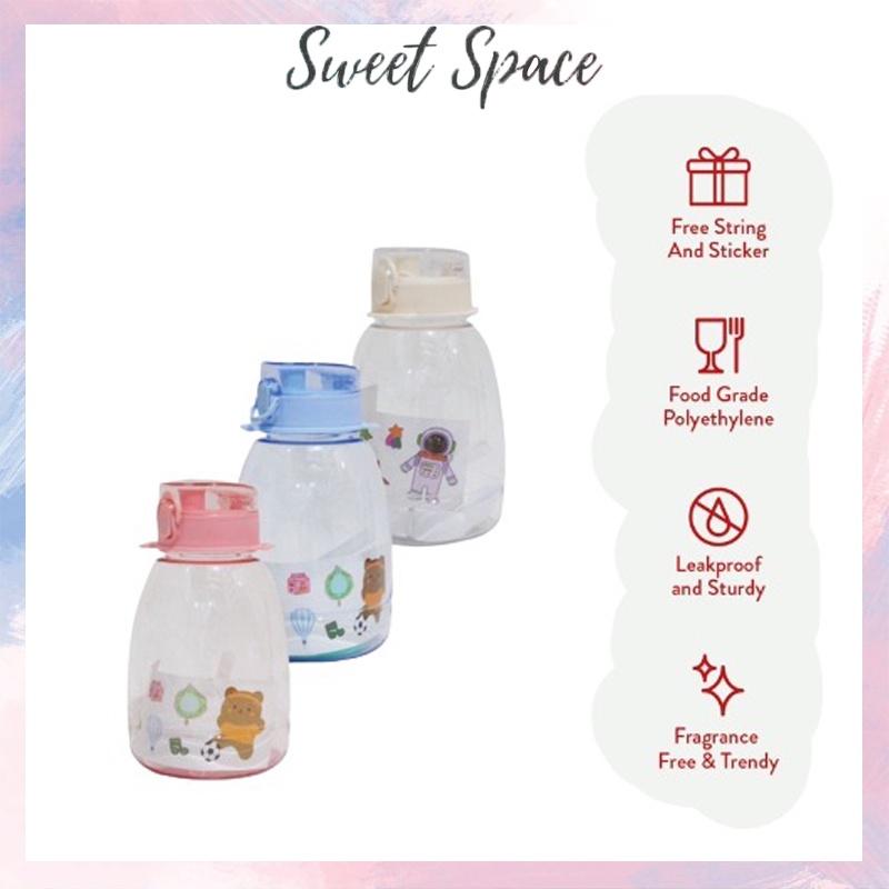 BOTOL GEMAS VIRAL FREE STICKER DAN TALI 1,1 LITER [SWEETSPACE]