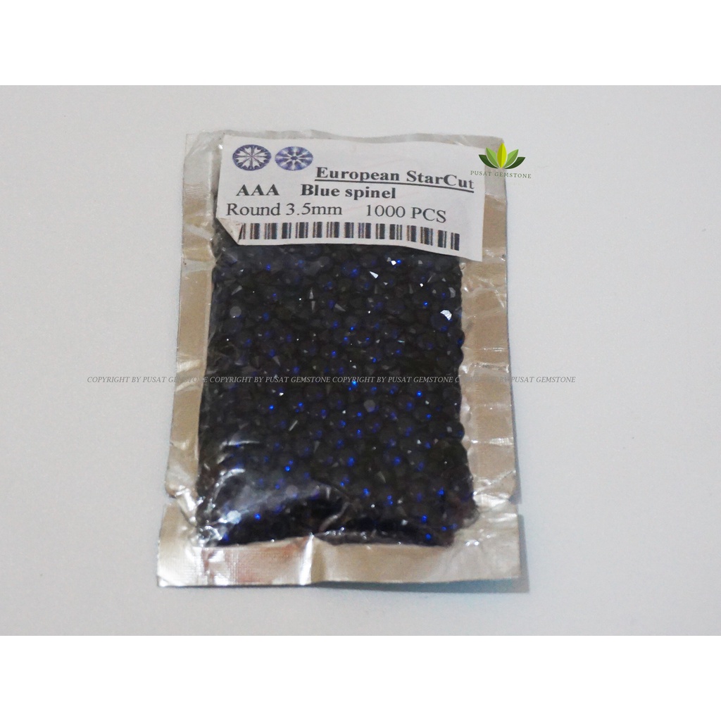Permata Sirkon Cubic zirconia Blue Nano Sapphire  Tabur 1000 Butir Grade AAA