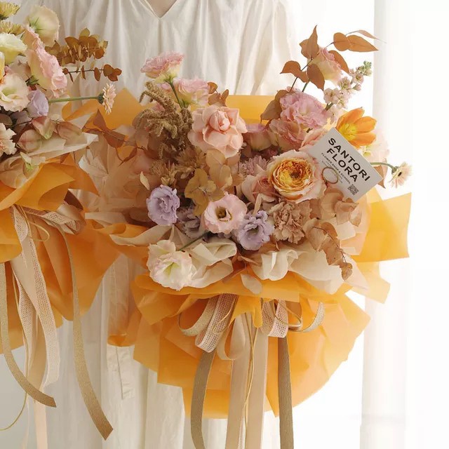 READY FLOWER WRAPPING PAPER CELLOPHANE POLOS DOFF/KERTAS BUKET