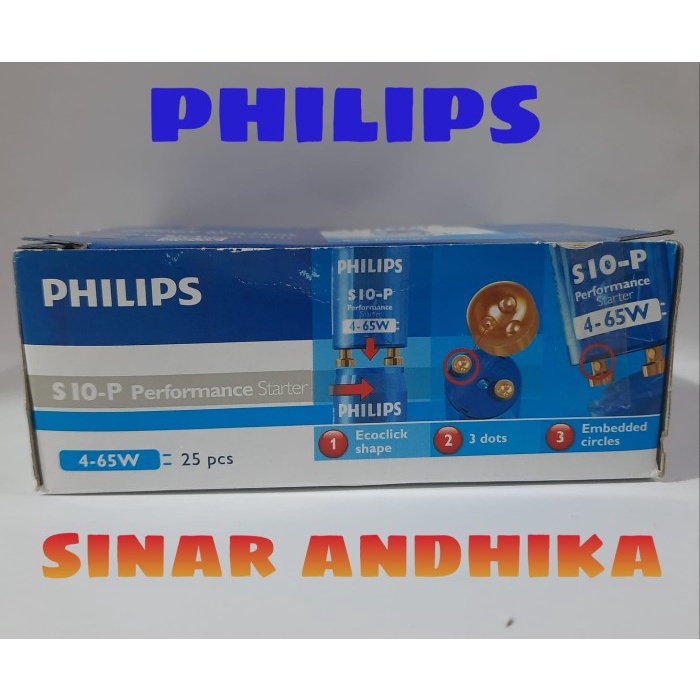 STARTER LAMPU TL PHILIPS S 10-P