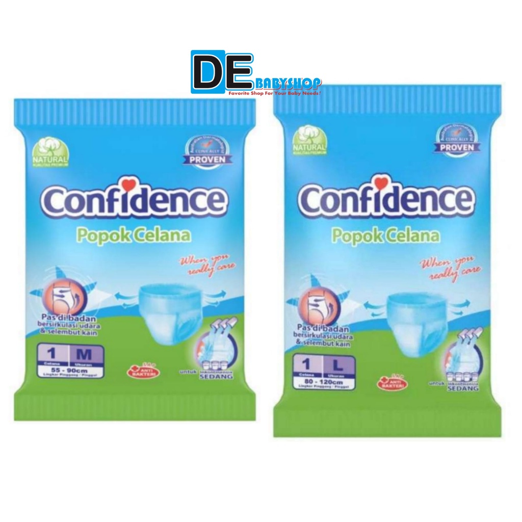 CONFIDENCE PANTS RENCENG ISI 10PCS / POPOK CELANA DEWASA / M/L