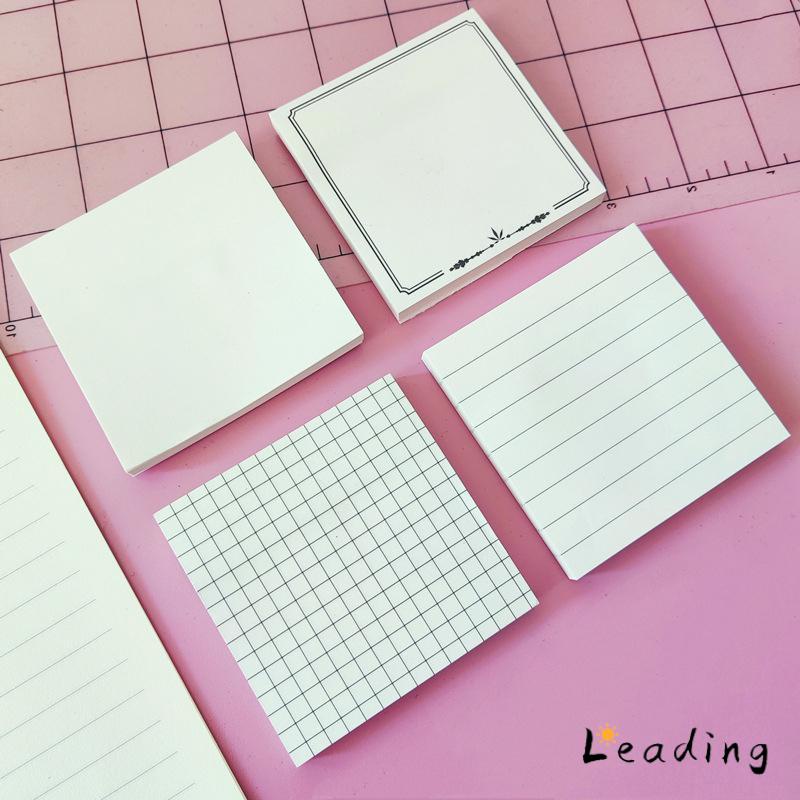 

Sticky Note Memo Brown White Retro Sederhana Korea Sticky Note Alat tulis-Le