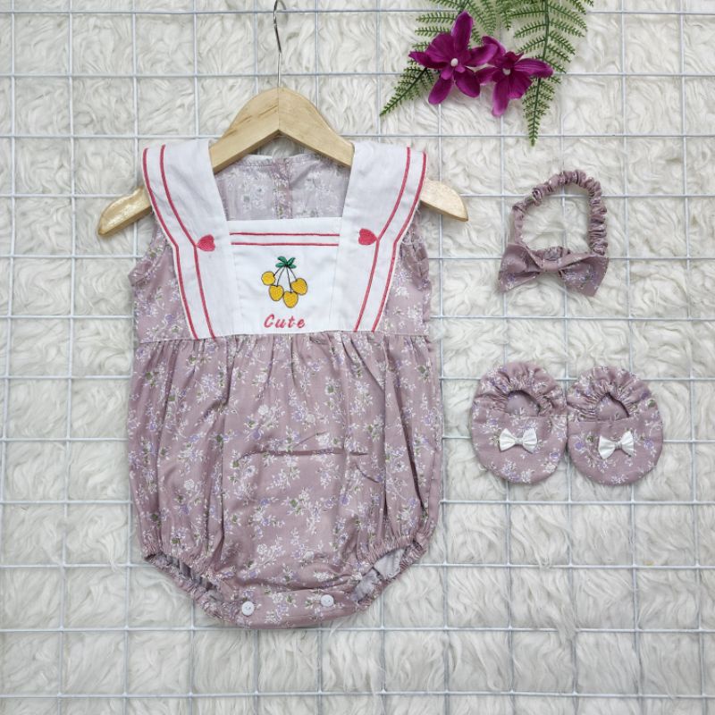 Baju bayi perempuan set Jumper complete