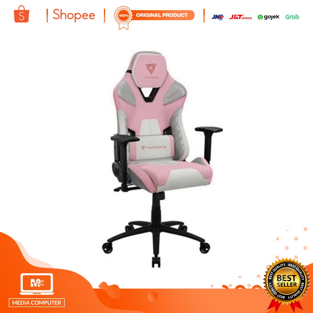 KURSI GAMING THUNDERX3 TC5 - SAKURA WHITE / Gaming Chair THUNDERX3