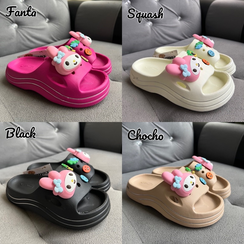 (Size 24-35) SANDAL WEDGES ANAK JELLY MOTIF MELODI