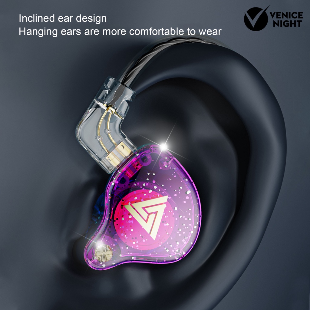 (VNEP) (Berkabel) AK6-PRO In-ear Earphones Universal HiFi Sound dengan Mic 3.5mm Sport Earbuds untuk Lari