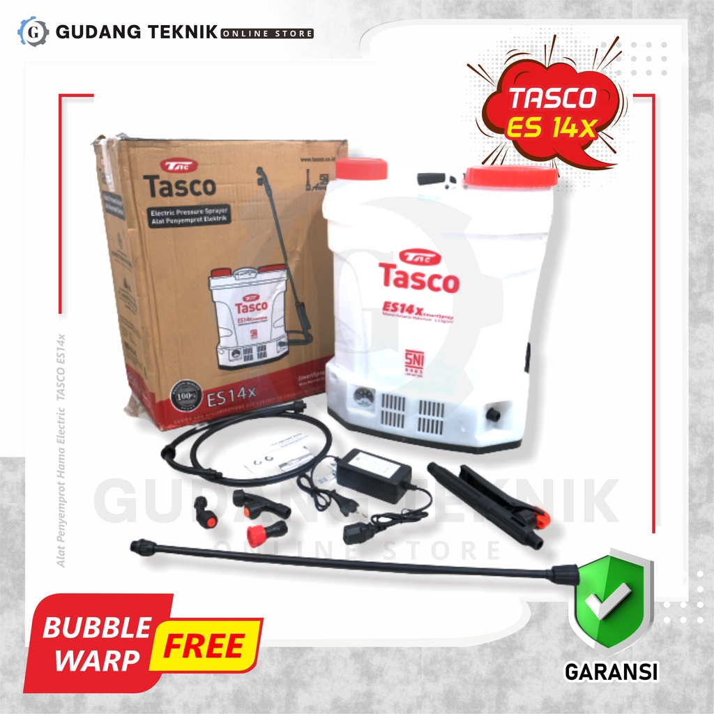 Sprayer Hama Elektrik 14L TASCO ES14X / Alat Semprot Semprotan Obat Hama Elektrik 14 Liter ES14X TASCO