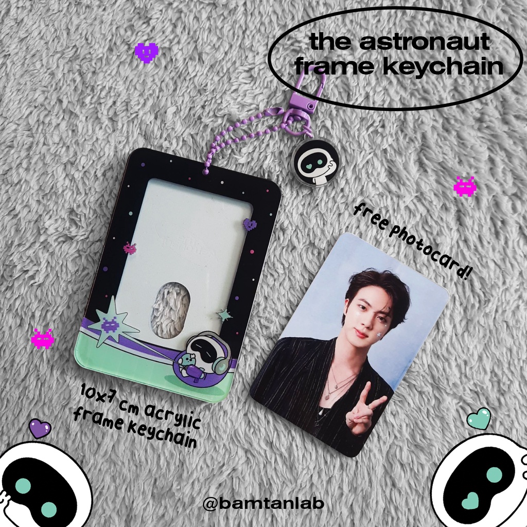 [PRE-ORDER] THE ASTRONAUT FRAME KEYCHAIN / PHOTOCARD HOLDER AKRILIK JIN BTS / POCA HOLDER
