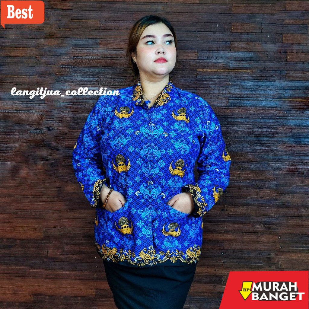 atasan wanita terbaru 2022 KORPRI BARU 2022 | SERAGAM PNS BLOUSE KORPRI | BAJU ASN KORPRI WANITA
