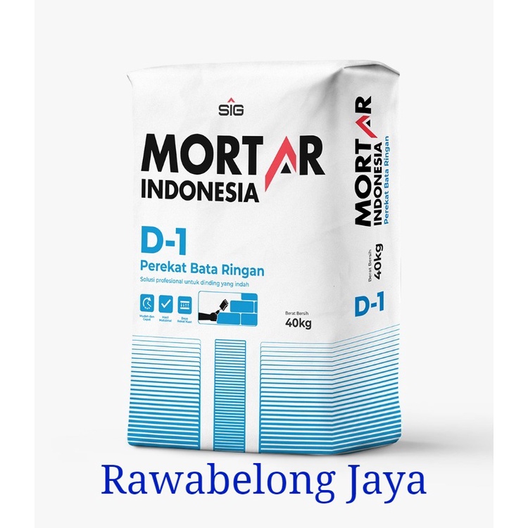 MORTAR INDONESIA D1 PEREKAT BATA RINGAN - 40KG