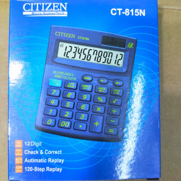 

Calculate Kalkulator Citizen Ct 815N