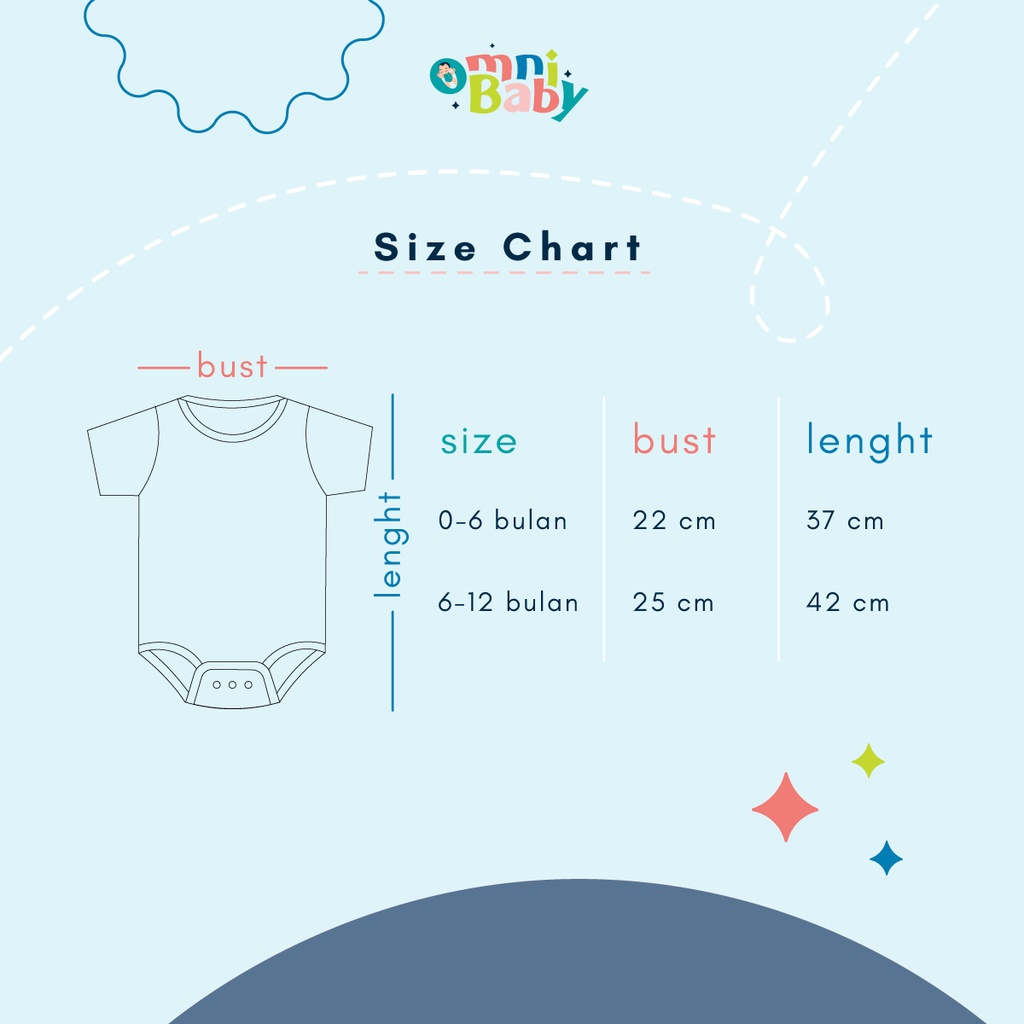 OMNIBABY Jumper Pendek Polos Fashion Bayi Newborn Soft Cotton Termurah SNI!