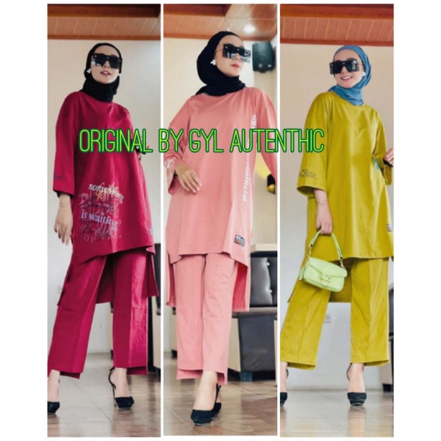 Set.Celana Kulot Oversize By GYL Autenthic Original Brand