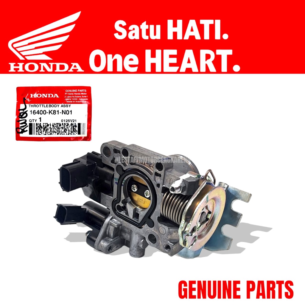 THROTTLE BODY KARBURATOR INJEKSI HONDA BEAT NEW 2017 ECO 16400-K81-N01