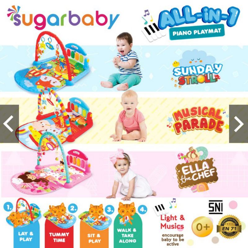 SUGAR BABY PIANO PLAYGYM all in 1