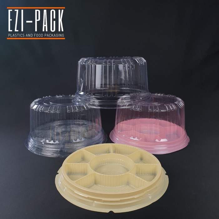 Mika Tumpeng Mini Sekat 8 + Tutup - Tray Nasi Tumpeng, Tray Plastik