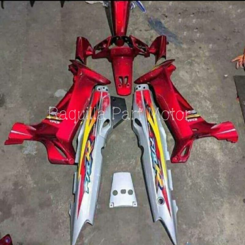 Cover Body Fizr F1zr Merah Silver Full Set Halus Cover Bodi Yamaha Fiz r F1z r F1 Zr Limitide Editio