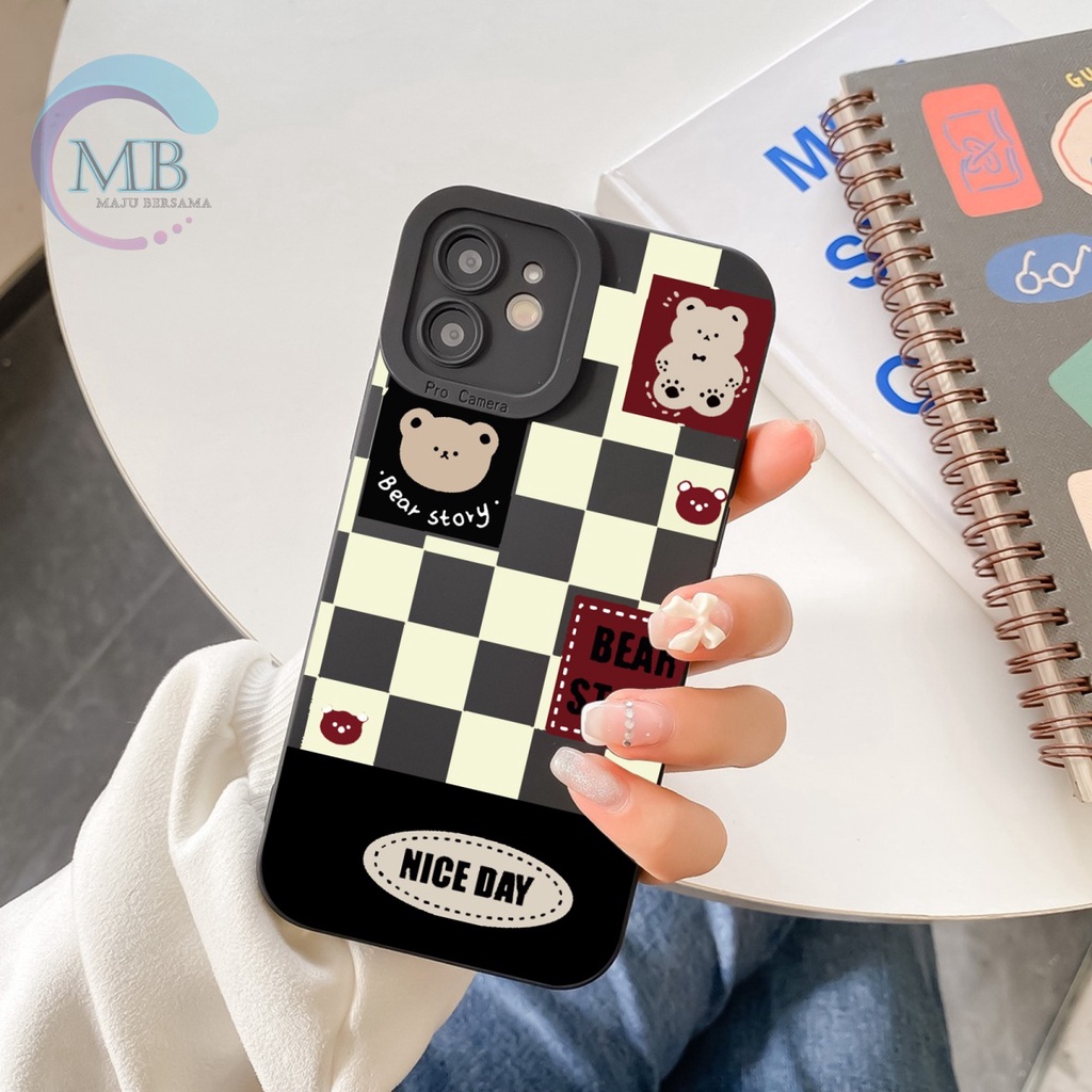 SS118 CASING SOFTCASE BEAR STORY IPHONE 6 6S 7 7+ 8 8+ X XS XR MAX MB3996