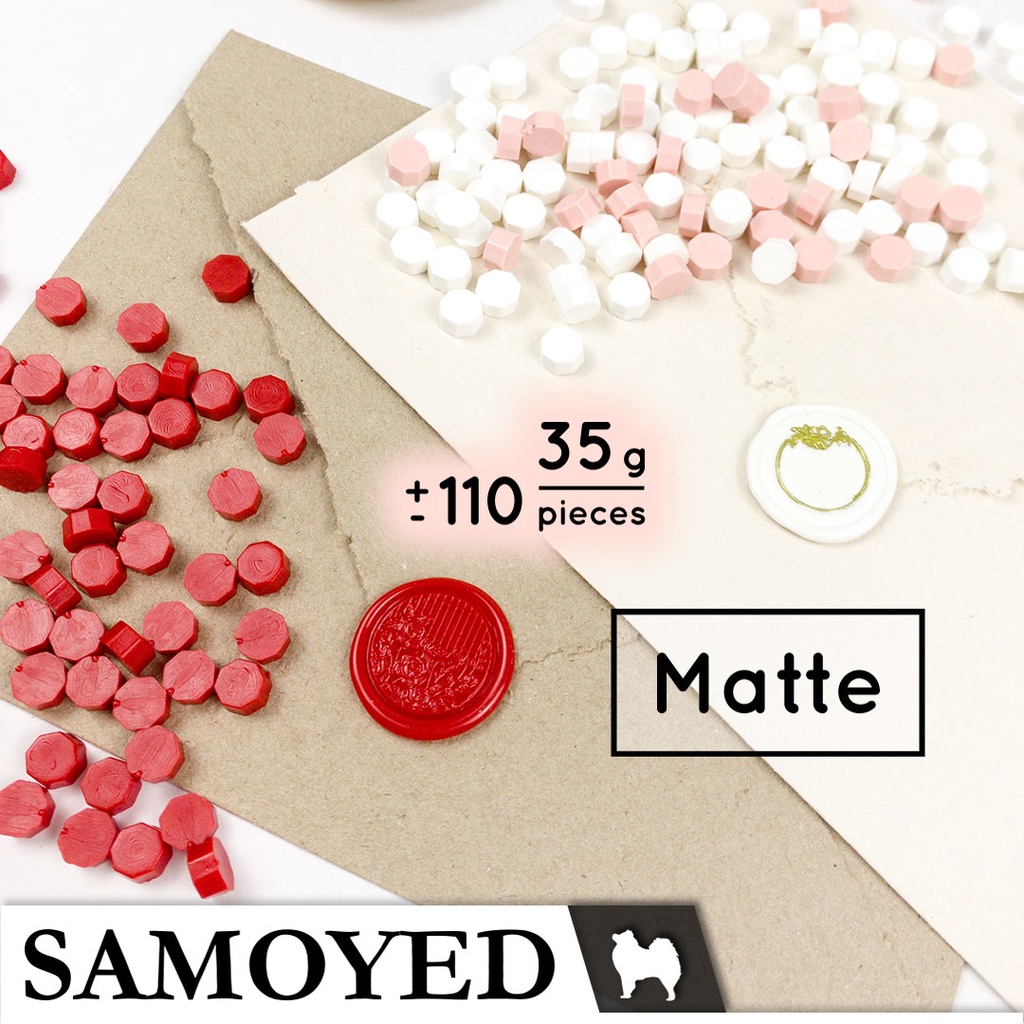 

SAMOYED WXBD-35 Lilin Segel / Stempel Surat / Undangan / Seal / Sealing Wax Beads Matte / Doff 35 g