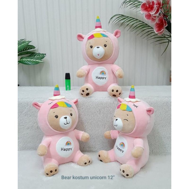 Boneka bear kostum unicorn/boneka anak