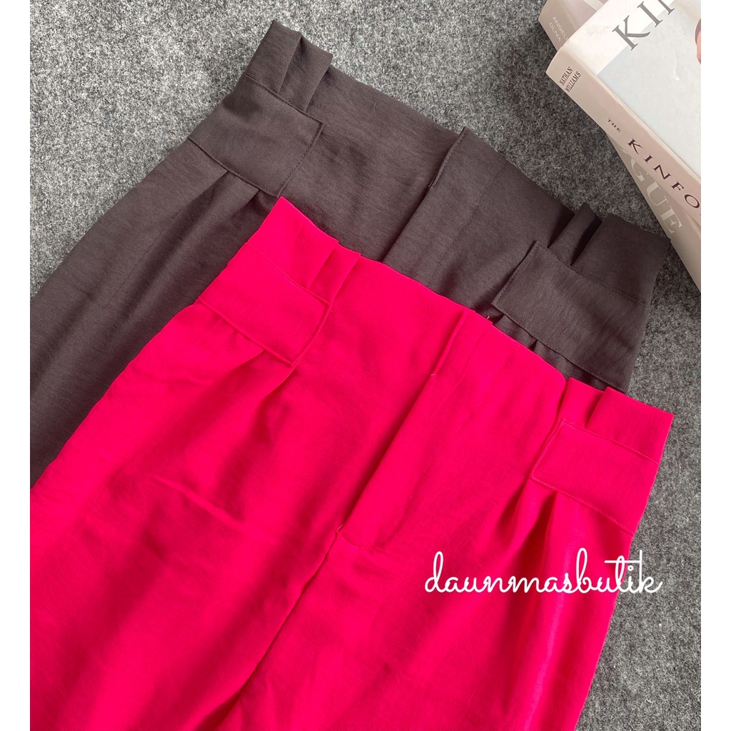 1KG MUAT 4PCS | CINDY KULOT HIGHWAIST PITA CRINCLE AIRFLOW HITS OOTD FASHION WANITA