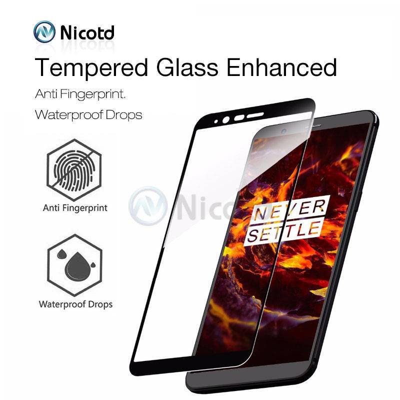 Tempered Glass Pelindung Layar 2.5D Full Cover Untuk OnePlus 3 3T 5 5T 6 6T 7 7T 8T