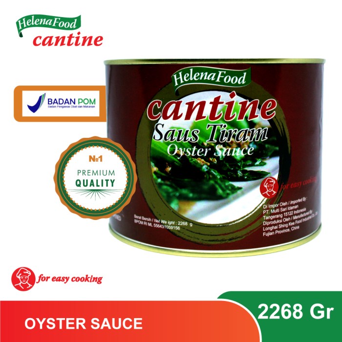 

OYSTER SAUCE (SAUS TIRAM) 2268 GR PREMIUM CANTINE HELENA FOOD