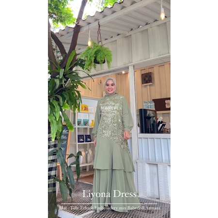 LIYONA DRESS DAN GAMIS STANDAR BY MAREVI ORIGINAL