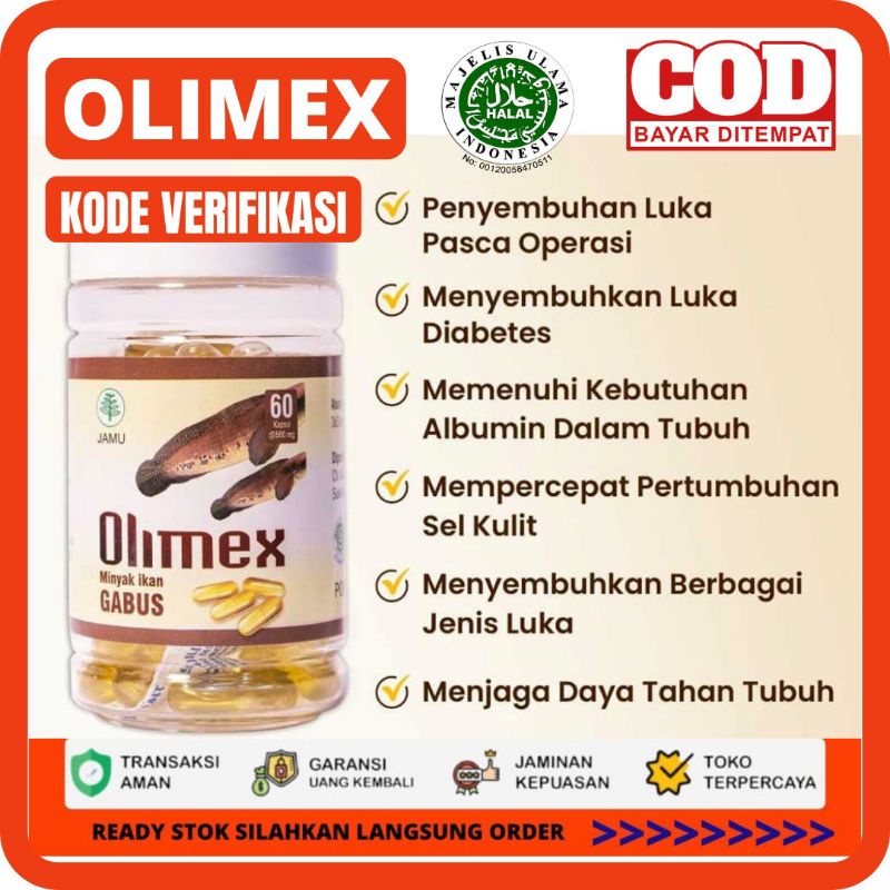 KAPSUL OLIMEX - OLIMEX - KAPSUL OLIMEX ORIGINAL - OLIMEX KAPSUL ISI 60 - KAPSUL KUTHUK PREMIUM - MIN