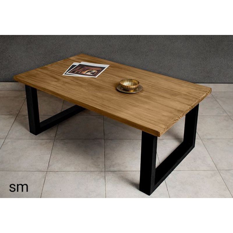 DF8 / FULL KAYU MEJA TAMU /MEJA KOPI /COFFE TABLE MINIMALIS