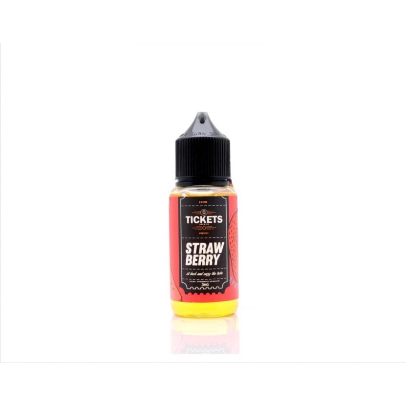 AUTHENTIC LIQUID TICKETS STRAWBERRY 60ML 3MG - USA LIQUID VAPE VAPOR