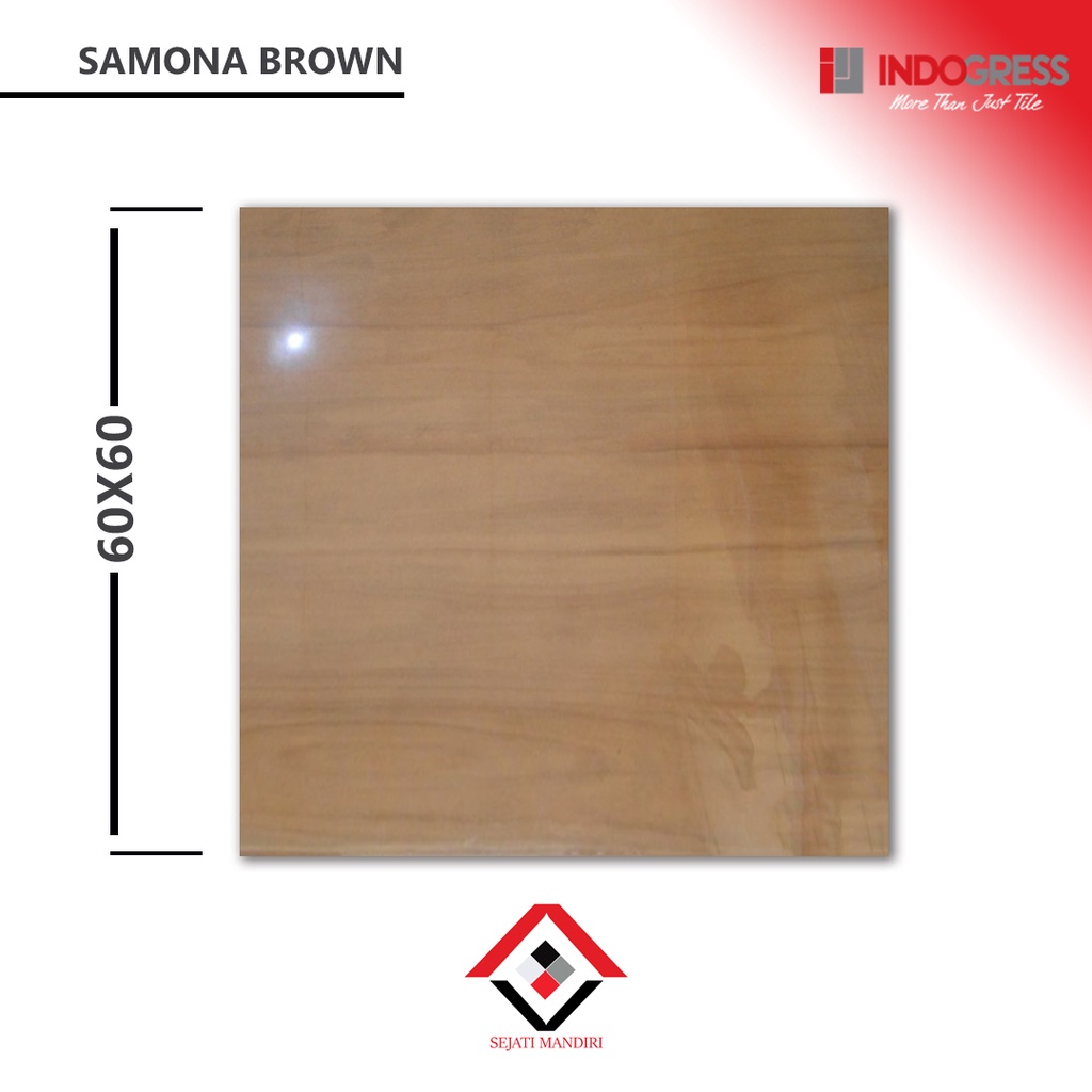 granit 60x60 - motif kayu - indogress samona brown