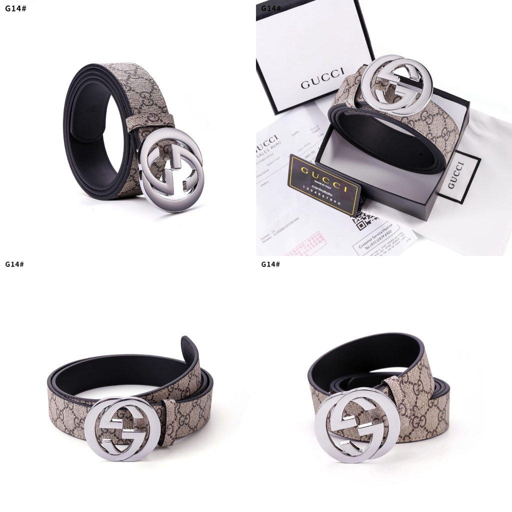 GC GG  Belt Leather Silver Hardware G12 G13 G14