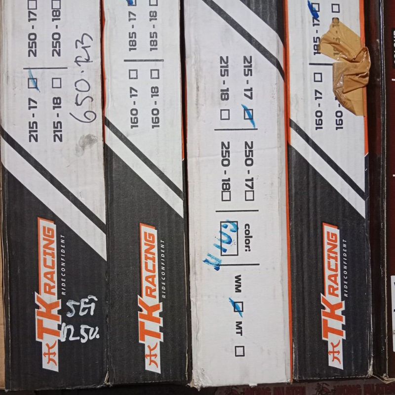 velk set tk racing 185 215 gold ring 17