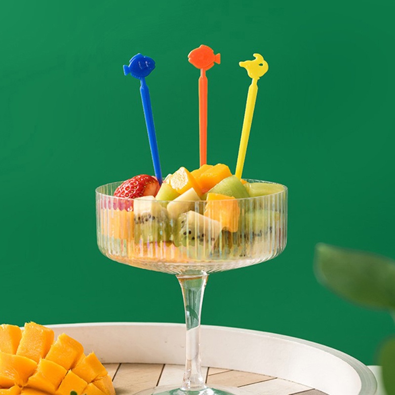 18pcs Garpu Buah / Kue / Dessert Bentuk Kartun Hewan Laut