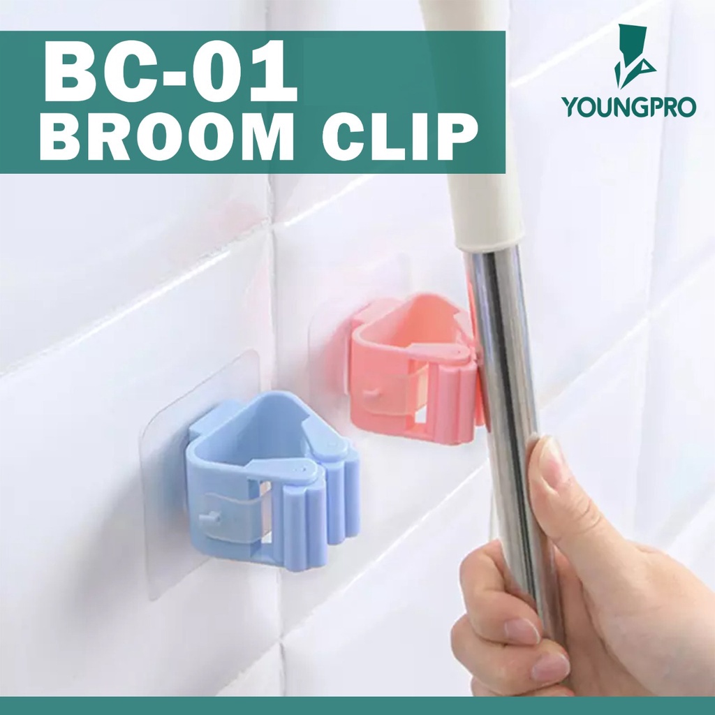 YOUNGPRO  BC-01 BROOM CLIP PENJEPIT GANTUNGAN SAPU DAN PEL