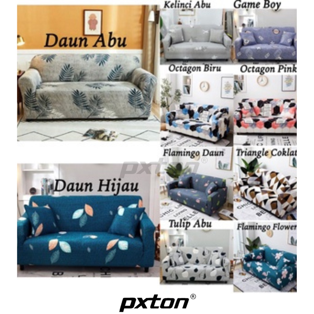 Jual PXTON Sarung Sofa atau Cover Sofa Seater 1/2/3/4 Elastic Sofa Cushion Protector Covers