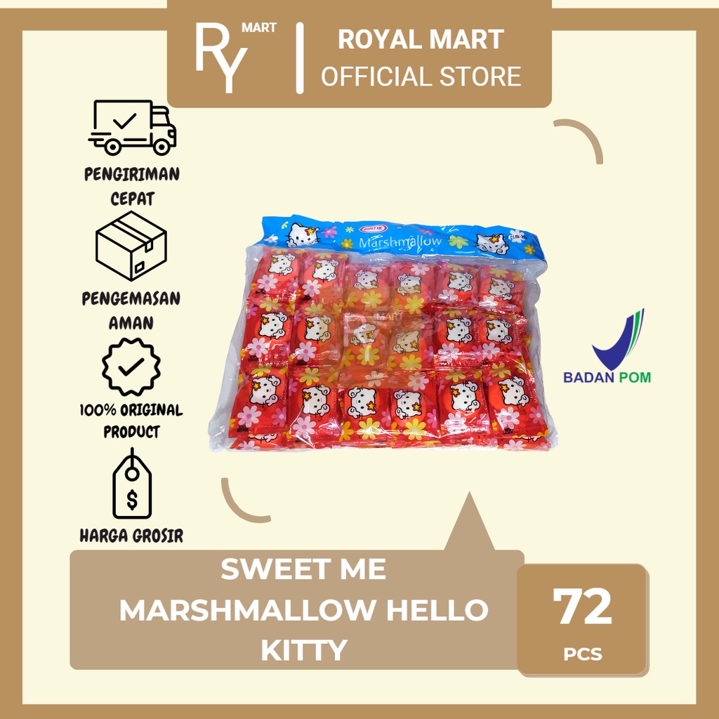 

Sweet Me Marshmallow Hello Kitty Rasa Stroberi 72's