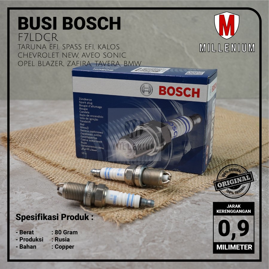 BUSI MOBIL OPEL BLAZER ZAFIRA TAVERA BMW F7LDCR SPARK PLUG BOSCH MADE IN RUSIA ORIGINAL