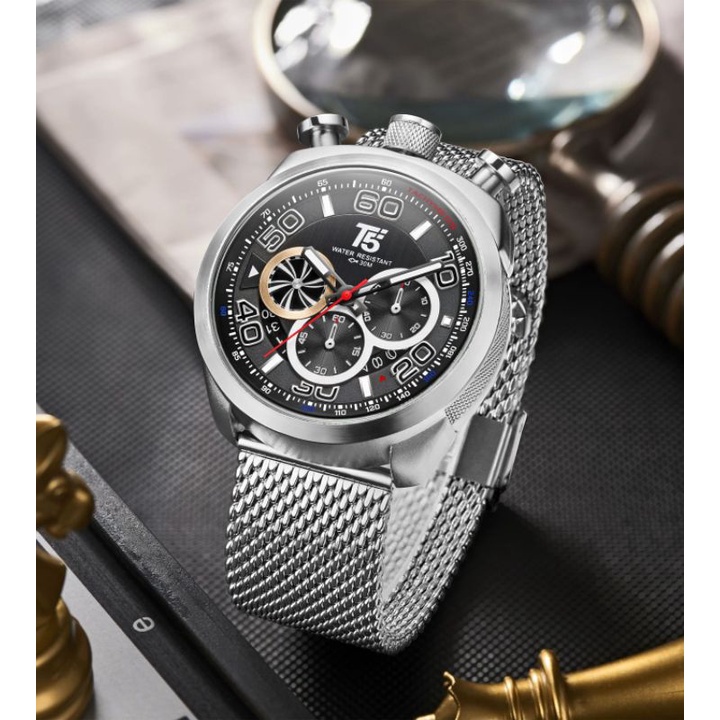Jam Tangan Pria T5 H 3748G ORIGINAL ✅