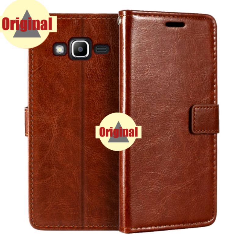 Casing SAMSUNG J7+ | J7 J2 PRIME J7PLUS PLUS LEATHER CASE KANCING SARUNG HP DOMPET KULIT FLIP COVER 