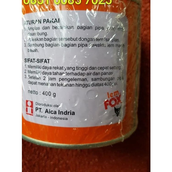 

Lem Pipa Pvc Pralon ISARPLAS Kaleng Besar 400Gr 400Gram 400 G Gr Gram