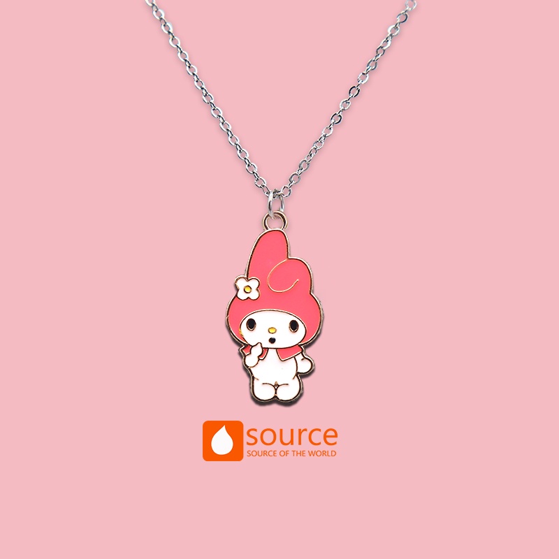 Kalung Rantai Liontin Kartun Doraemon Bahan Stainless Steel Alloy Untuk Anak