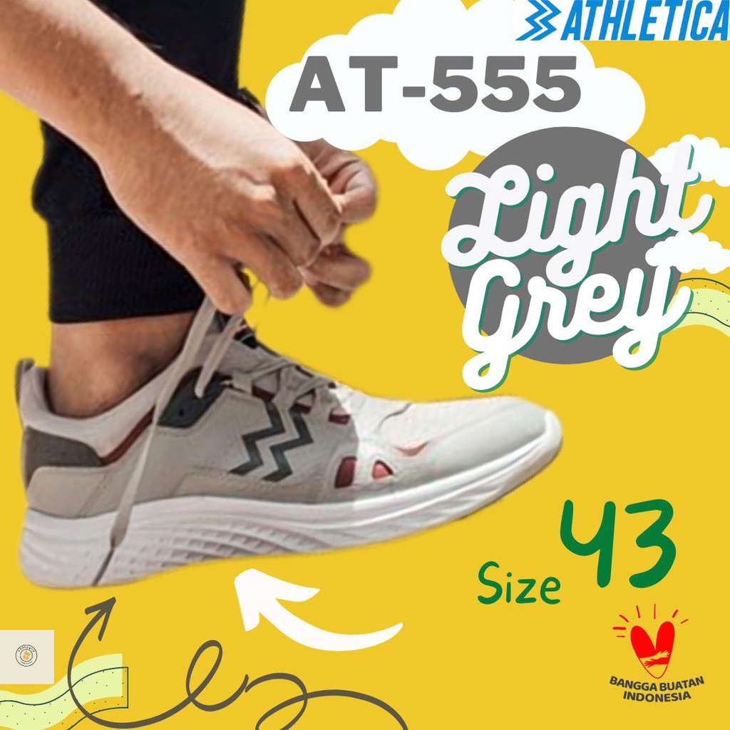 Sepatu Running Athletica AT 555 Lite Grey