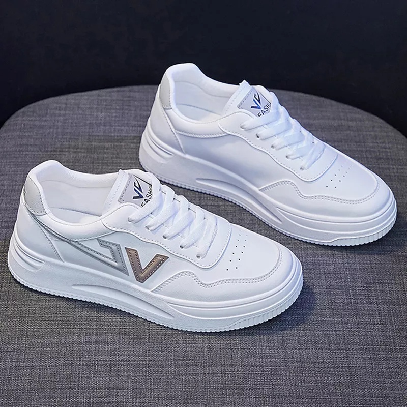 KENZHI STORE Sepatu Sneaker Putih Wanita Sepatu Kasual Outdoor Original Import