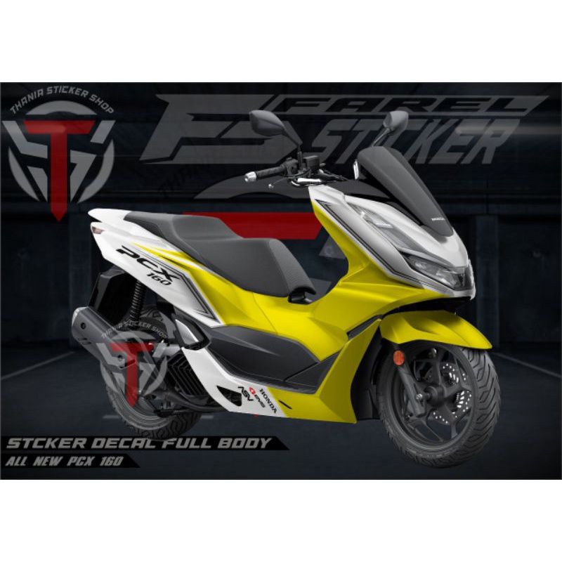 Sticker Decal Variasi untuk motor Honda PCX 160/150 cc Full body, Bisa ganti warna sesuai permintaan