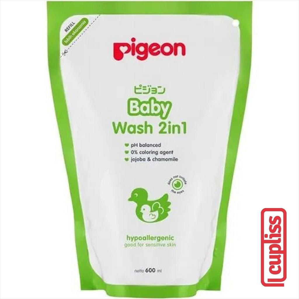 PIGEON Baby Wash Chamomile 2in1 600ml Refill Pouch Sabun 600 ml