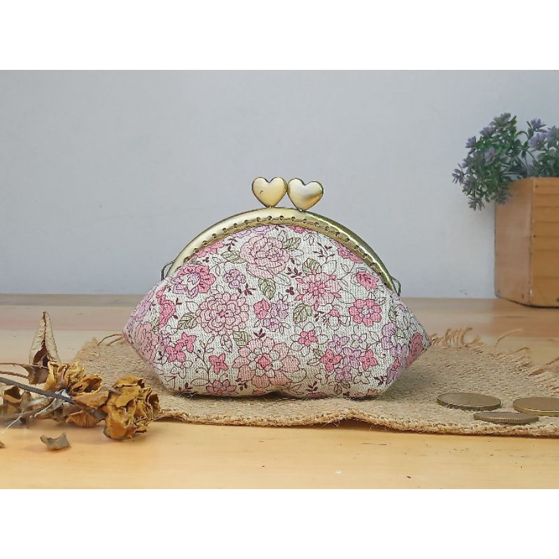 FLO Dompet Behel Bunga / Dompet Behel Hati /Dompet Behel Bunga Pink
