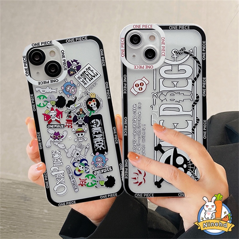 Casing Realme 9i 9 Pro+ C35 C30 C31 C25Y C21Y C25 C25s C25Y C21 C20 C20A C17 C15 C12 C11 2021 8i 8 7i 7 Pro 5 5s 5i 6i C3 Narzo 50A Prime 50i 30A Motif Kartun Cartoon One Piece Case Sticker Style Phone Case Clear All-inclusive Anti-fall Protective Cover