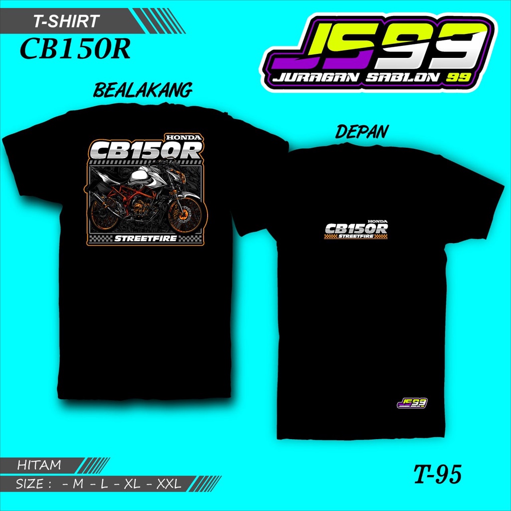 KAOS CB 150R New Promo T-Shirt / Kaos Oblong / Kaos Distro /Kaos CB 150R /Full cotton 30s DESIGN JUR
